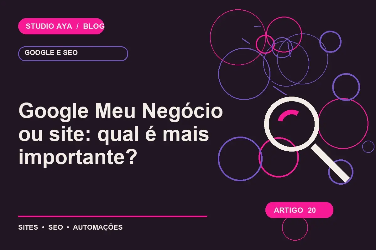 Google Meu Negócio ou site: qual é mais importante?