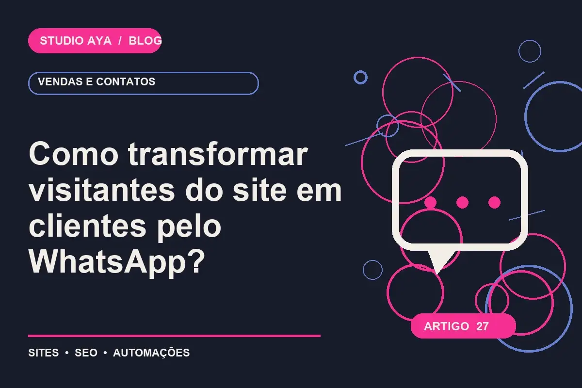 Como transformar visitantes do site em clientes pelo WhatsApp?