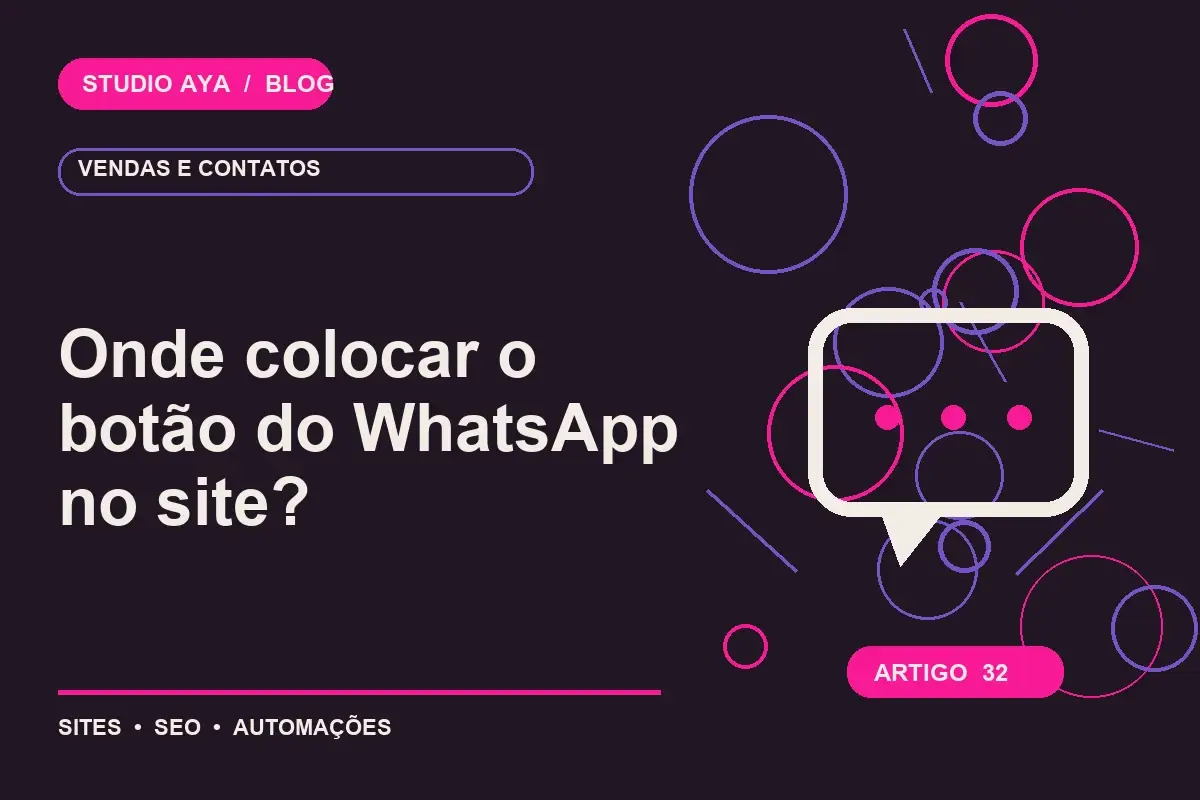 Onde colocar o botão do WhatsApp no site?