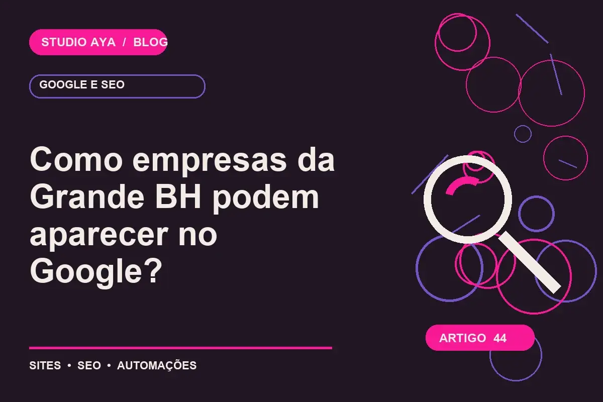 Como empresas da Grande BH podem aparecer no Google?