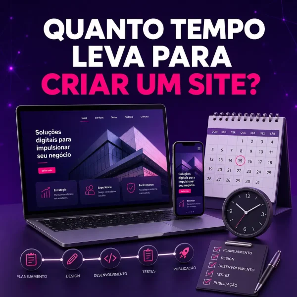 Quanto tempo leva para criar um site profissional