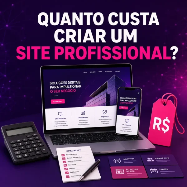 Quanto custa criar um site profissional